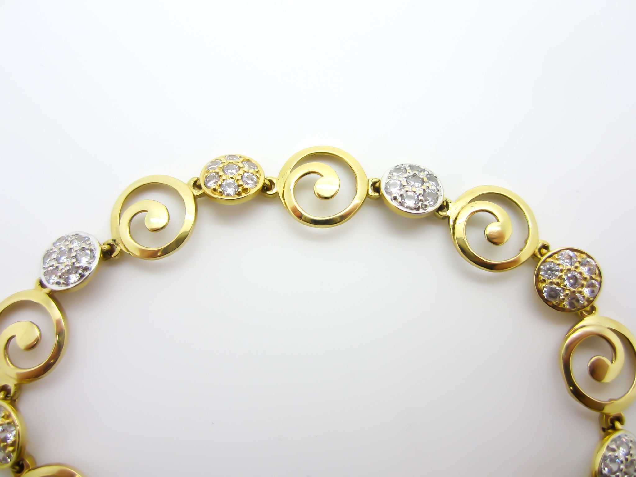 Rainbow Sapphire Tennis Bracelet 14K White Gold (8.5ct tw) 7.5 inches
